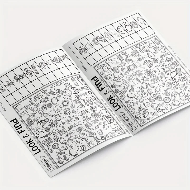 Hidden Object Coloring & Activity Book — 100+ Fun Search Exercises