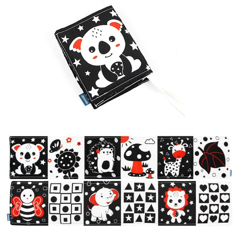 Soft Baby Sensory Cloth Book — 3D Touch & Feel for Ages 0-12 Months