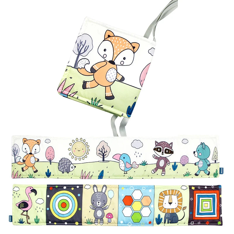 Soft Baby Sensory Cloth Book — 3D Touch & Feel for Ages 0-12 Months