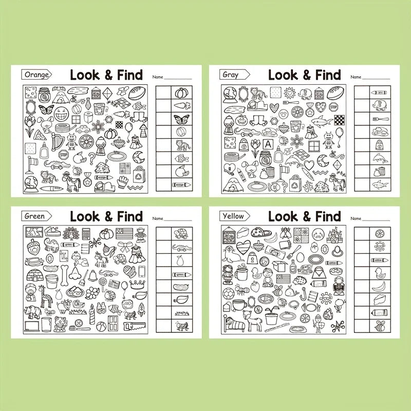 Hidden Object Coloring & Activity Book — 100+ Fun Search Exercises
