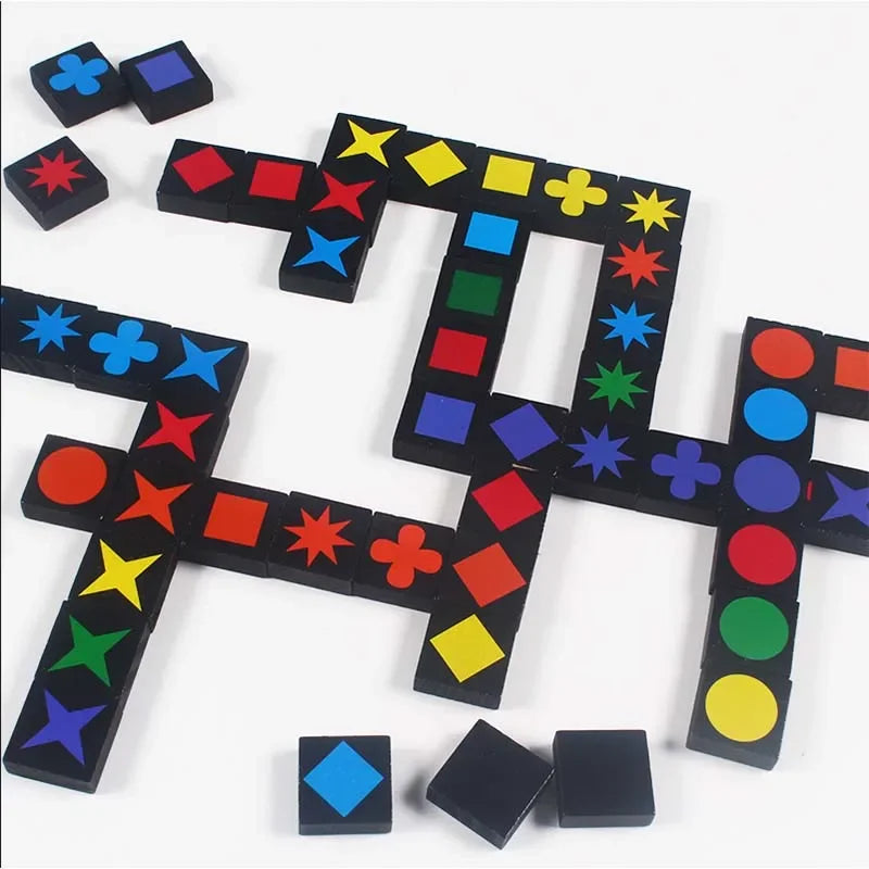 Qwirkle Wooden Strategy Game — Educational Family Board Game for Kids & Adults
