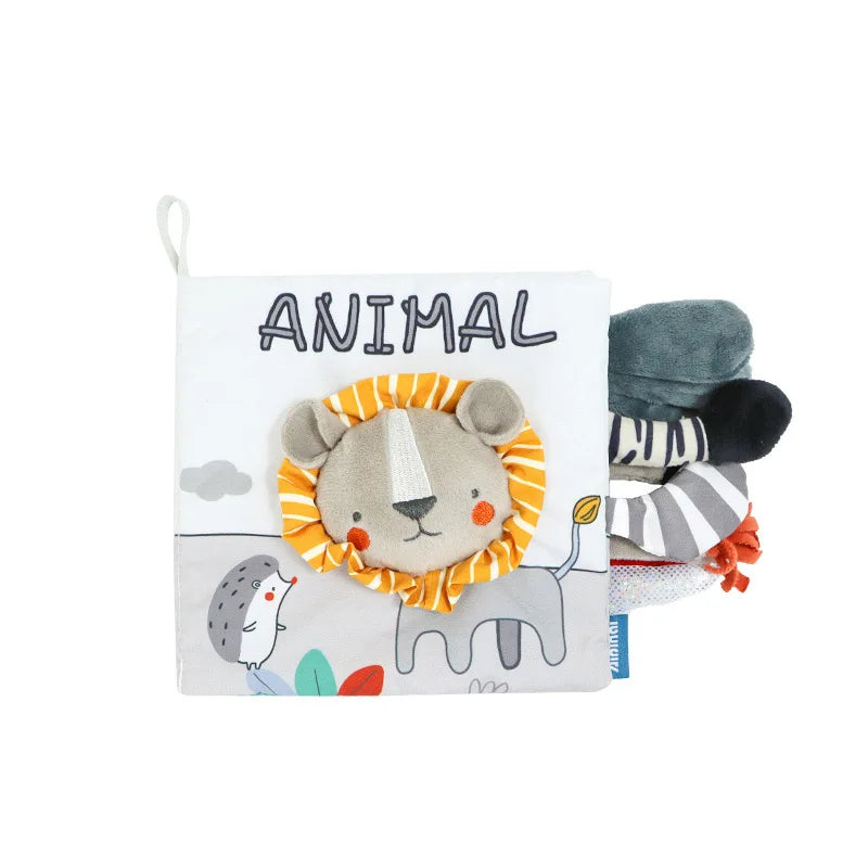 Soft Baby Sensory Cloth Book — 3D Touch & Feel for Ages 0-12 Months