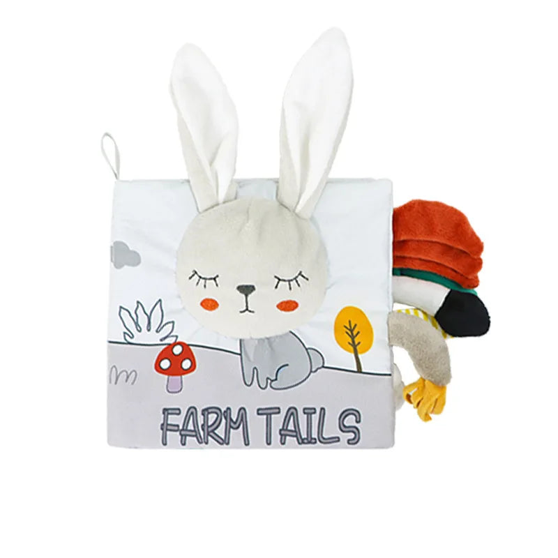 Soft Baby Sensory Cloth Book — 3D Touch & Feel for Ages 0-12 Months