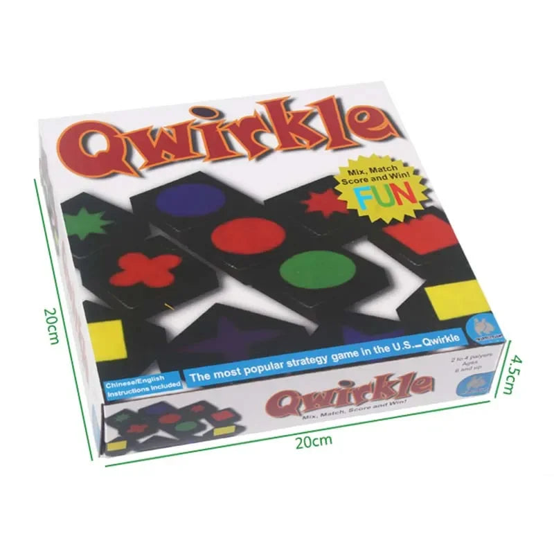 Qwirkle Wooden Strategy Game — Educational Family Board Game for Kids & Adults