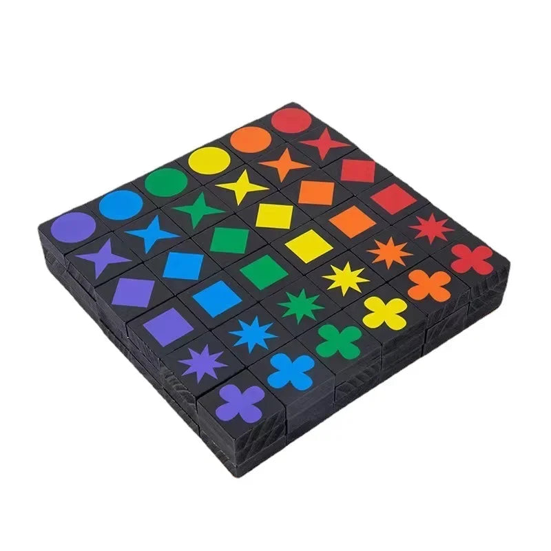 Qwirkle Wooden Strategy Game — Educational Family Board Game for Kids & Adults